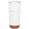 Arkansas Heart 20 oz Tumbler | White