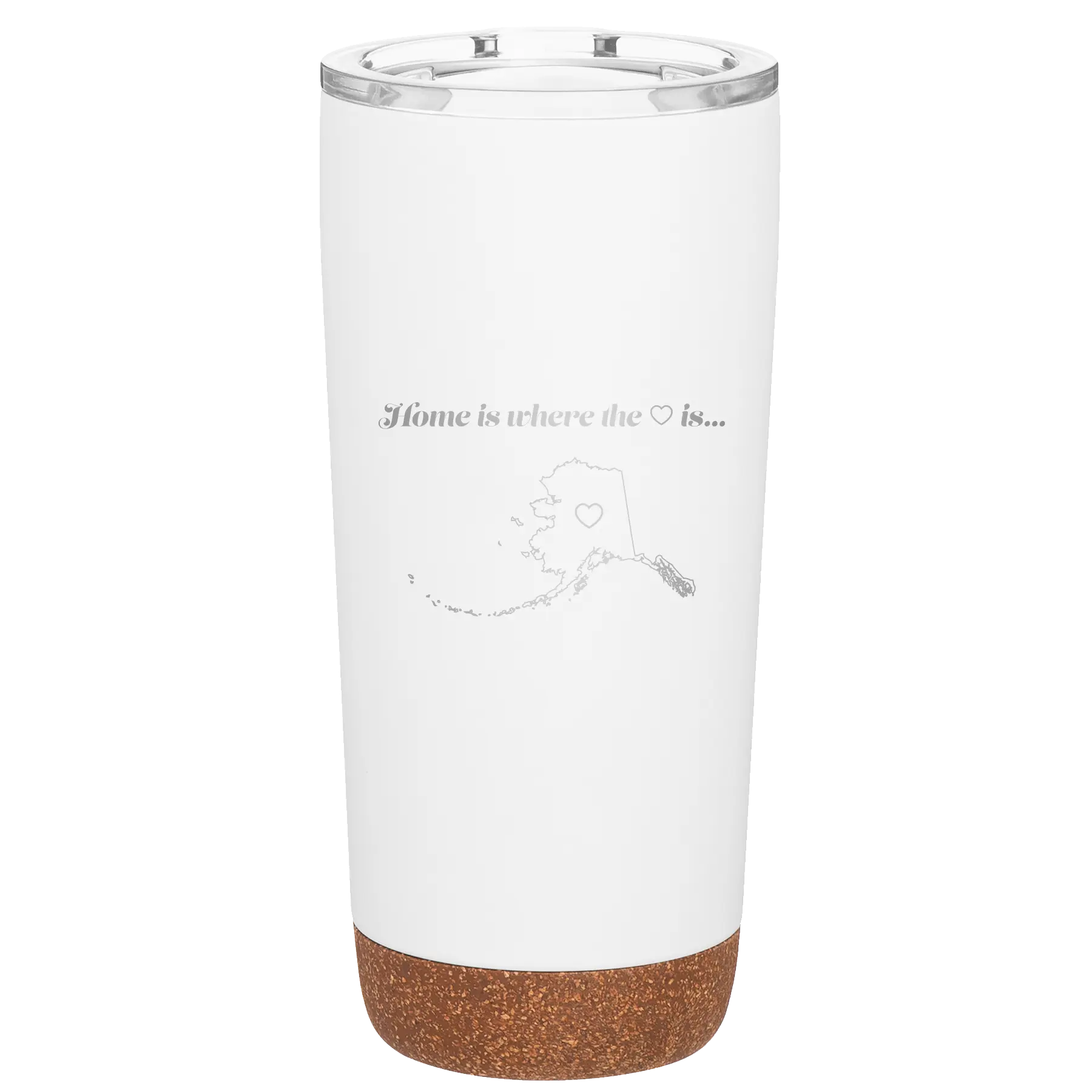 Alaska Heart 20 oz Tumbler | White